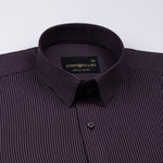 Marquis Purple Stripes Cotton Shirt - John Ellies