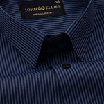 Marquis Blue Stripes Cotton Shirt - John Ellies