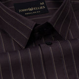 Marquis Wine Stripes Cotton Shirt - John Ellies