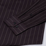 Marquis Wine Stripes Cotton Shirt - John Ellies