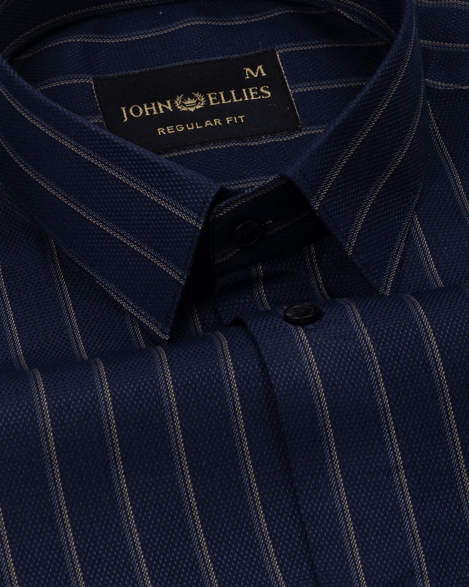 Marquis Navy Blue Stripes Cotton Shirt - John Ellies