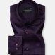 Ellwood Purple Plain Satin Shirt - John Ellies