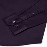 Ellwood Purple Plain Satin Shirt - John Ellies