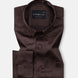 Ellwood Brown Plain Satin Shirt - John Ellies