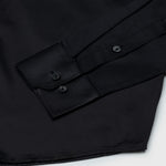 Ellwood Chacoal Grey Plain Satin Shirt - John Ellies