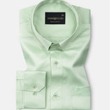 Ellwood Mint Green Plain Satin Shirt - John Ellies