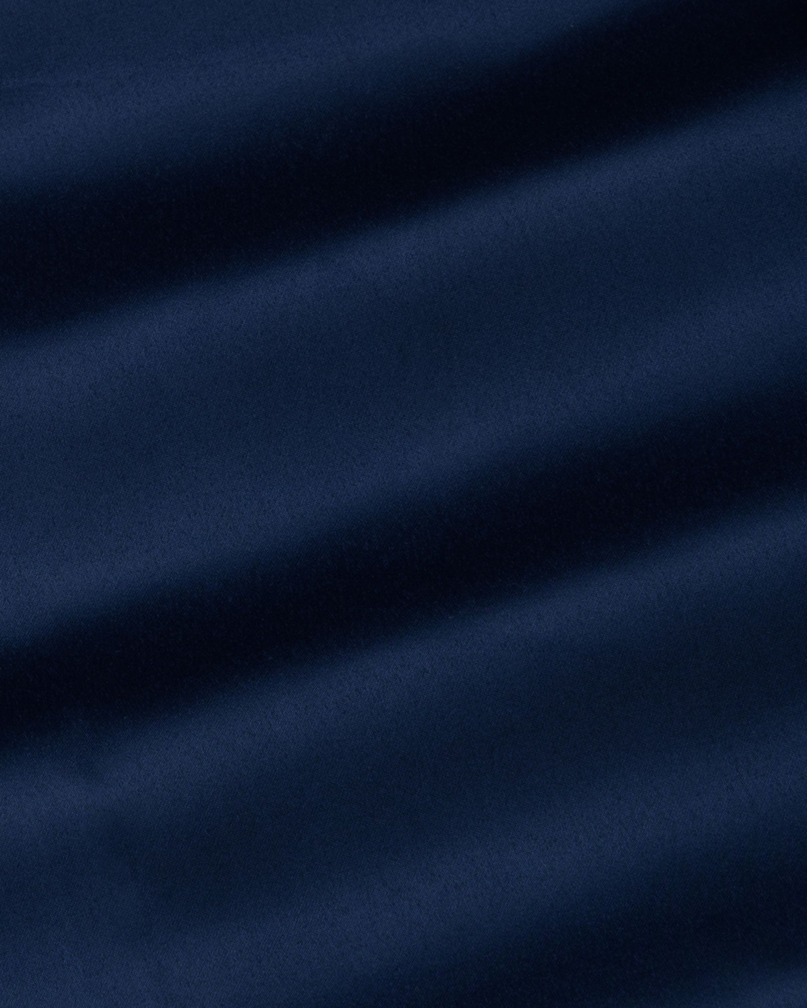 Ellwood Navy Blue Plain Satin Shirt - John Ellies