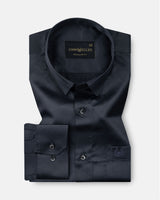 Ellwood Grey Plain Satin Shirt