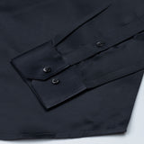 Ellwood Grey Plain Satin Shirt - John Ellies