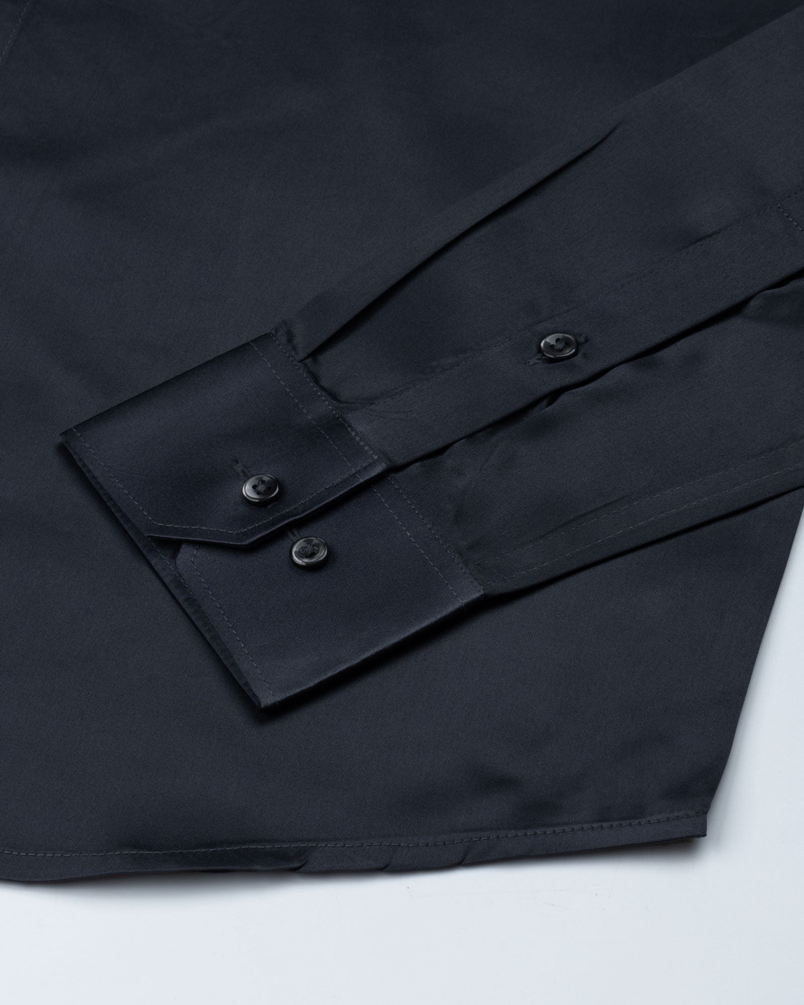 Ellwood Grey Plain Satin Shirt - John Ellies