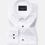 Ellwood White Plain Satin Shirt - John Ellies