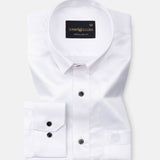Ellwood White Plain Satin Shirt - John Ellies