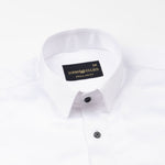 Ellwood White Plain Satin Shirt - John Ellies