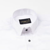 Ellwood White Plain Satin Shirt - John Ellies