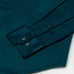 Ellwood Teal Plain Satin Shirt - John Ellies