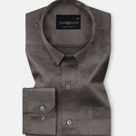 Ellwood Coffee Plain Satin Shirt - John Ellies