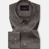 Ellwood Coffee Plain Satin Shirt - John Ellies