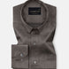 Ellwood Coffee Plain Satin Shirt - John Ellies