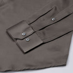 Ellwood Coffee Plain Satin Shirt - John Ellies