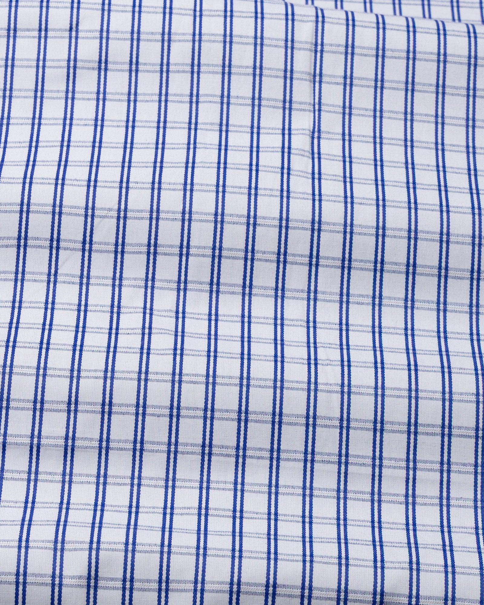 Zephar Silver Check Cotton Shirt - John Ellies