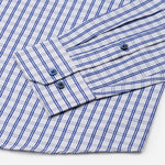 Zephar Silver Check Cotton Shirt - John Ellies