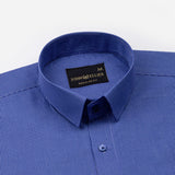 Zephar Navy Blue Check Cotton Shirt - John Ellies