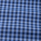 Zephar Blue & Black Check Cotton Shirt - John Ellies