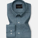 Harbor Steel Teal Plain Premium Linen Shirt - John Ellies