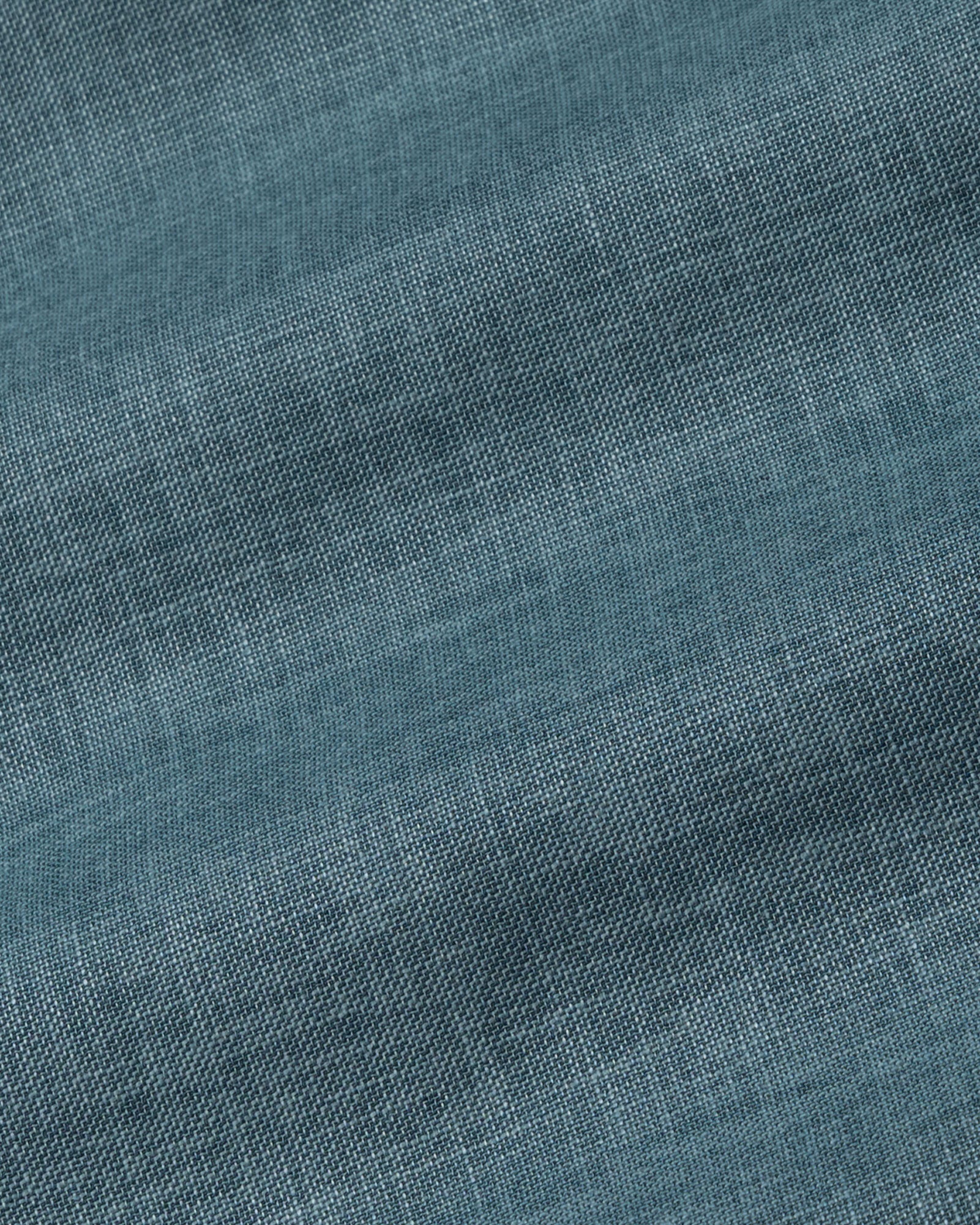 Harbor Steel Teal Plain Premium Linen Shirt - John Ellies