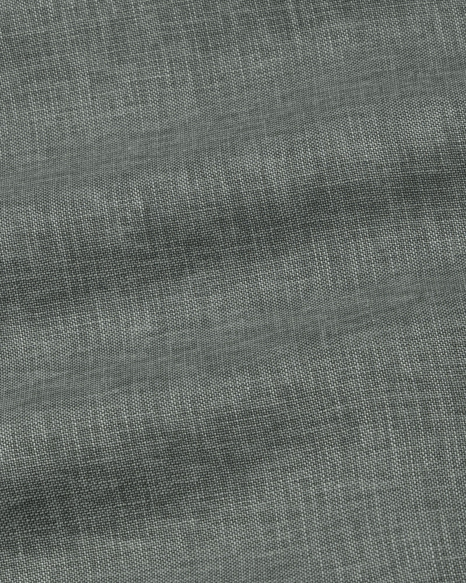 Harbor Olive Plain Premium Linen Shirt - John Ellies