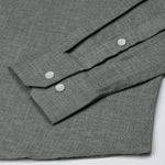 Harbor Olive Plain Premium Linen Shirt - John Ellies