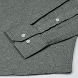 Harbor Olive Plain Premium Linen Shirt - John Ellies