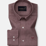 Harbor Brown Plain Premium Linen Shirt - John Ellies