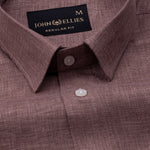 Harbor Brown Plain Premium Linen Shirt - John Ellies