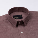 Harbor Brown Plain Premium Linen Shirt - John Ellies