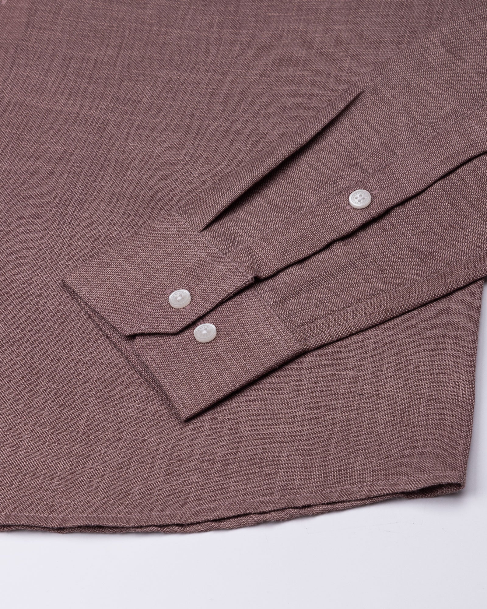 Harbor Brown Plain Premium Linen Shirt - John Ellies