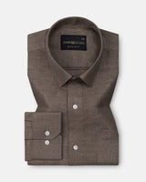 Harbor Bronze Plain Premium Linen Shirt