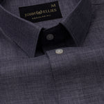 Harbor Grey Plain Premium Linen Shirt - John Ellies