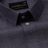 Harbor Grey Plain Premium Linen Shirt - John Ellies