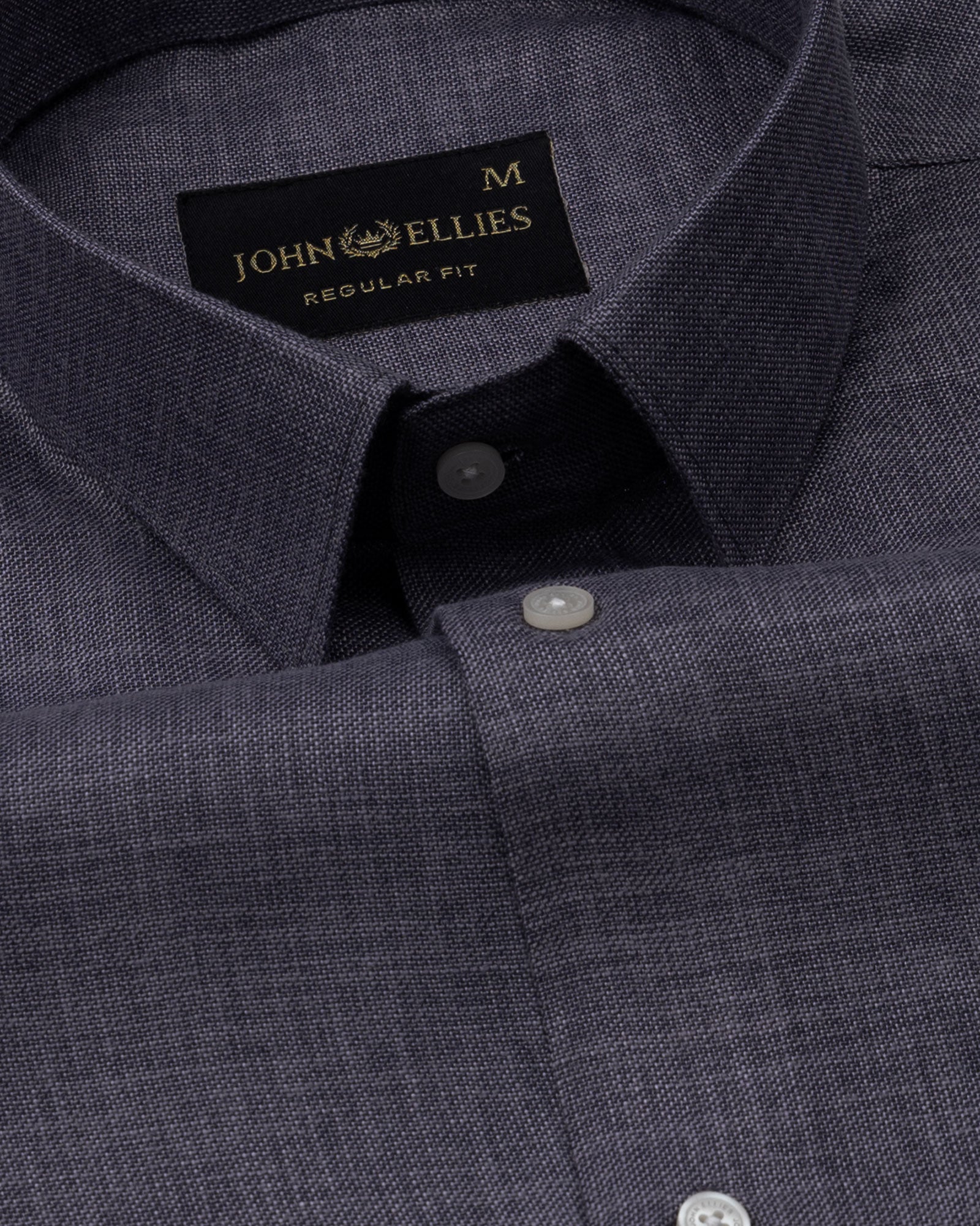 Harbor Grey Plain Premium Linen Shirt - John Ellies