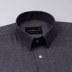 Harbor Grey Plain Premium Linen Shirt - John Ellies