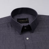 Harbor Grey Plain Premium Linen Shirt - John Ellies