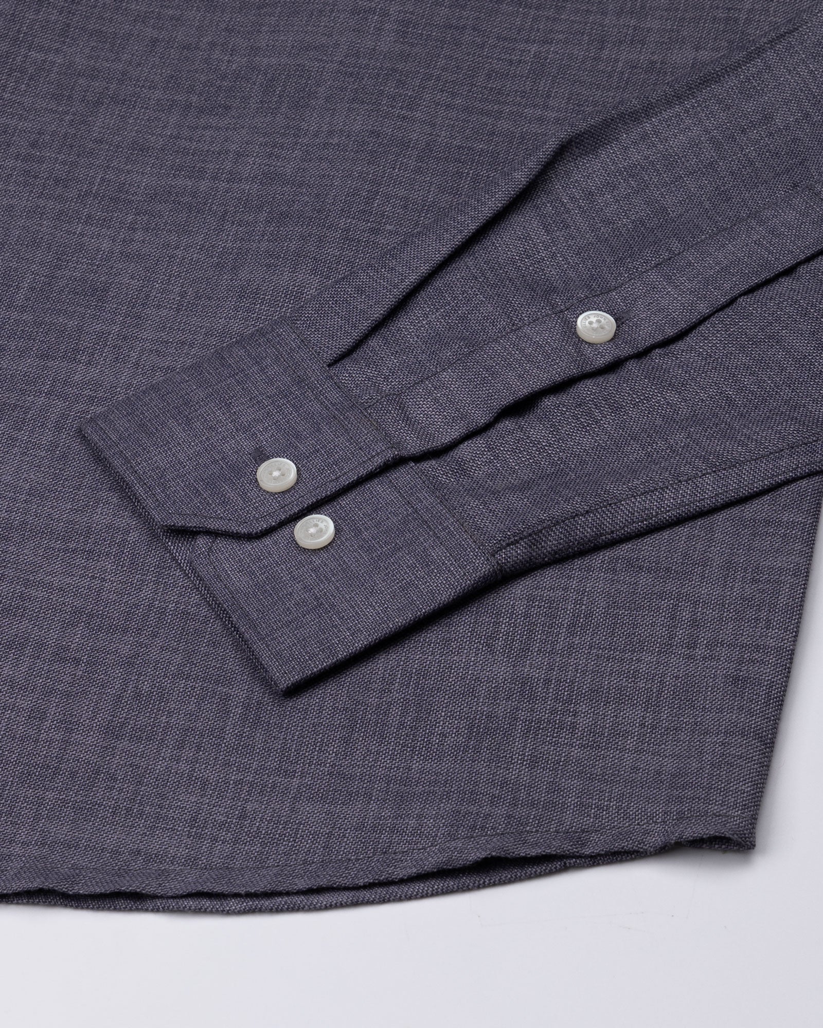 Harbor Grey Plain Premium Linen Shirt - John Ellies