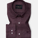 Harbor Purple Plain Premium Linen Shirt - John Ellies
