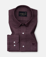 Harbor Purple Plain Premium Linen Shirt