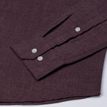Harbor Purple Plain Premium Linen Shirt - John Ellies