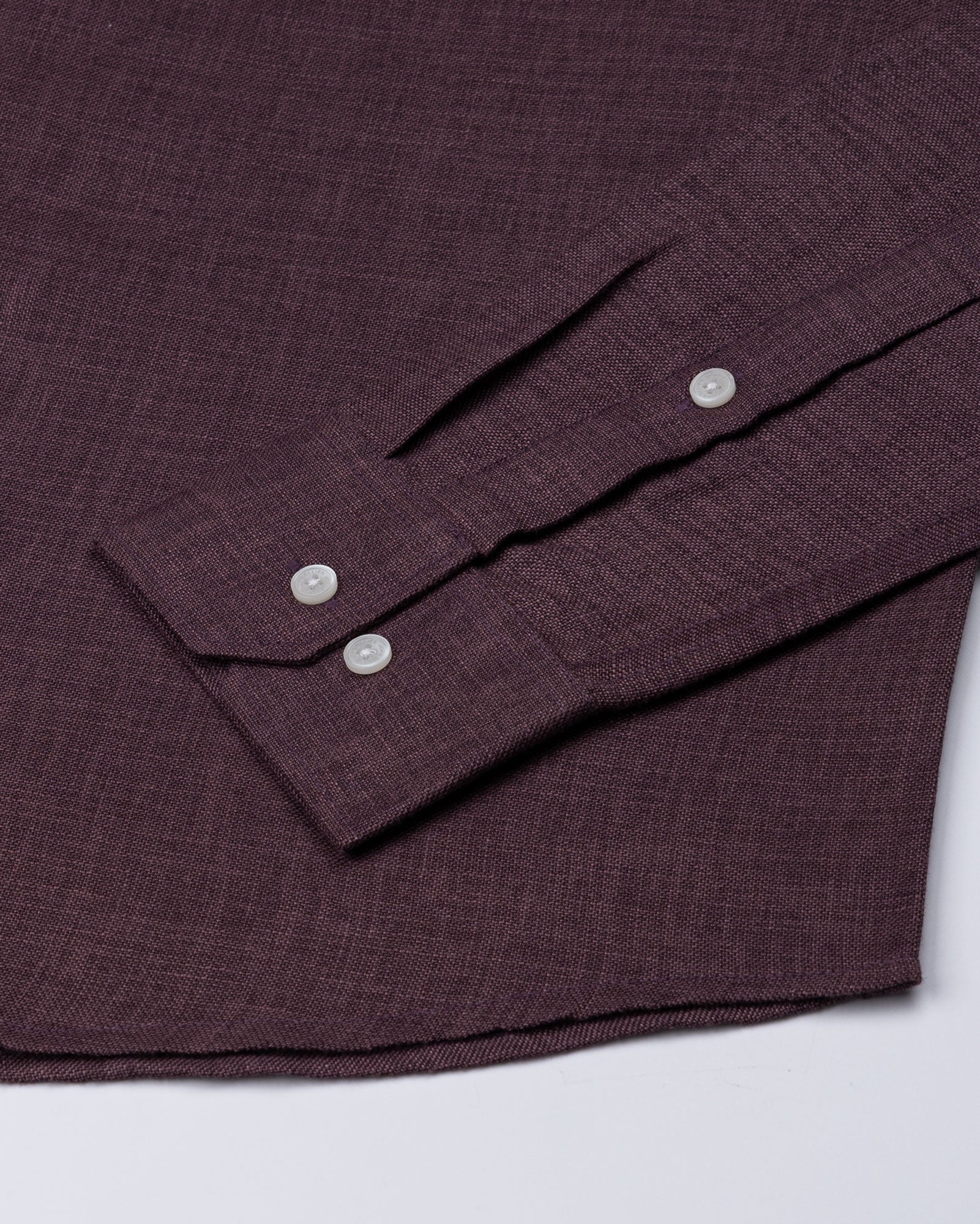 Harbor Purple Plain Premium Linen Shirt - John Ellies