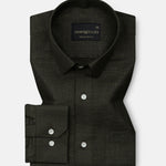 Harbor Green Plain Premium Linen Shirt - John Ellies