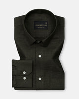 Harbor Green Plain Premium Linen Shirt