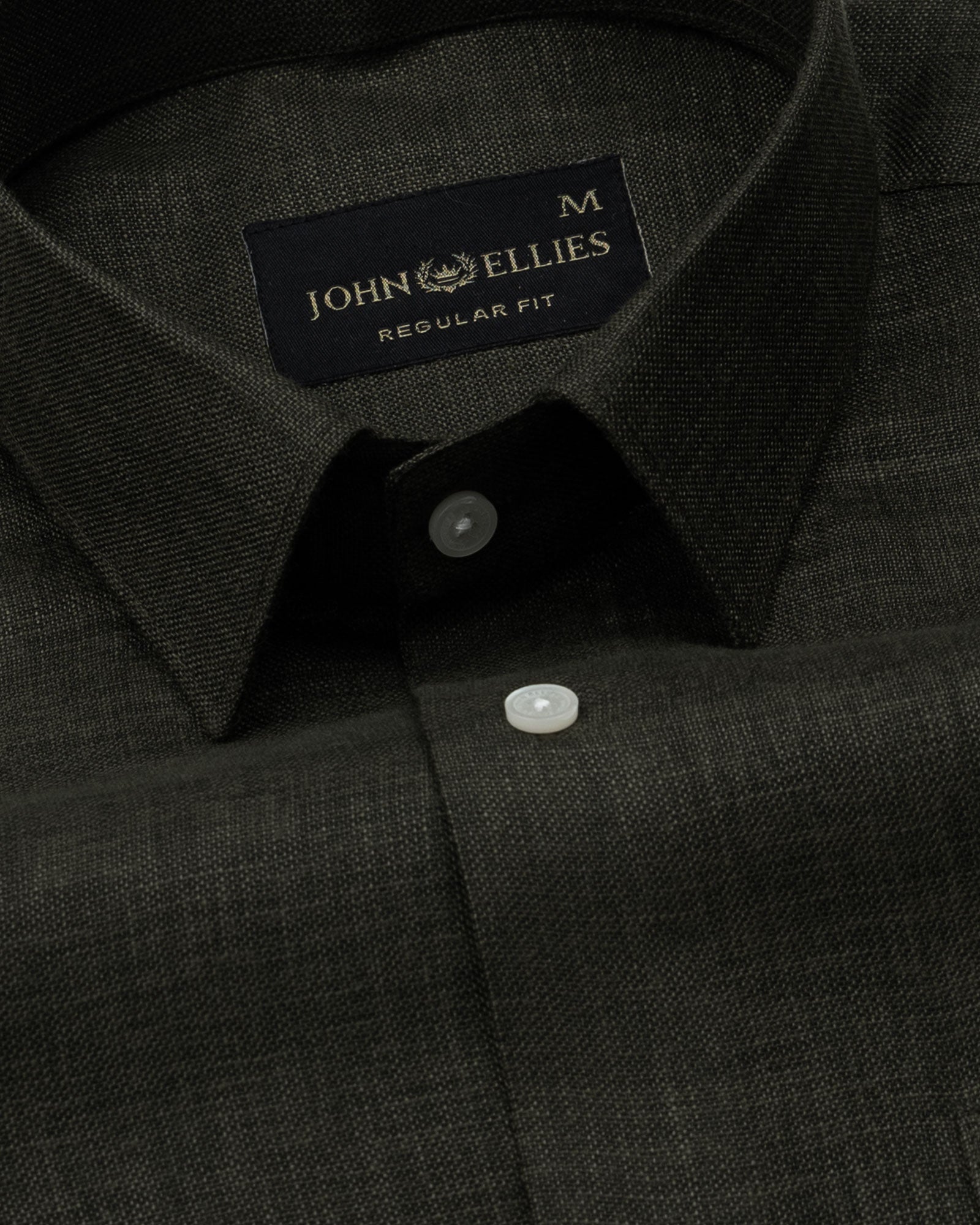 Harbor Green Plain Premium Linen Shirt - John Ellies